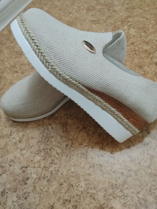 Туфли-кеды из холста, 39 р-р, новые