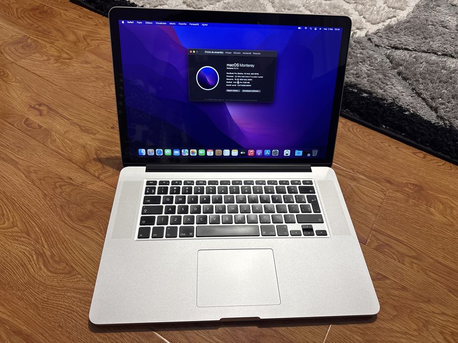 Laptop Apple Macbook Pro 15’ Retina Display i7 16gb ssd256, 2014