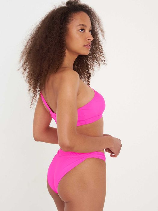 Асиметричено горнище от бански, цикламен цвят