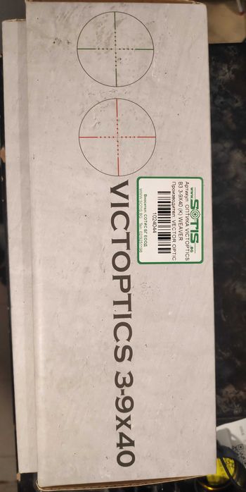 VICTOPTICS  3-9X40  RIFLESCOPE оптика с подсветка отвътре на прицела