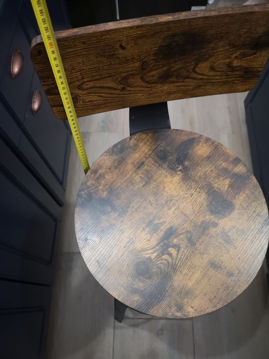 Scaune bar metal, sezut lemn