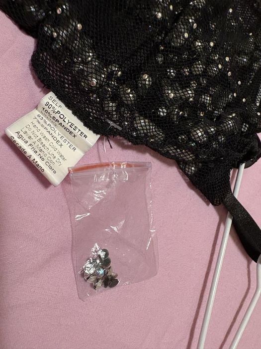 Рокля тип боди с перли и кристали