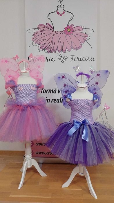 Rochita TUTU Zana Fluturas Serbare Carnaval petrecere copii