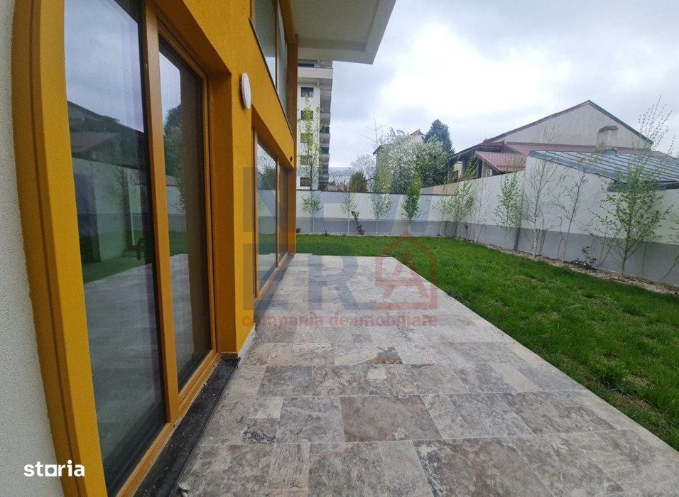 Apartament 3 camere cu terasa si gradina 80 mp, bloc boutique in zona