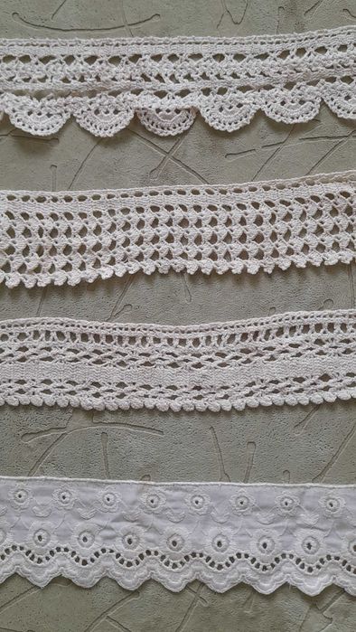 Ръчно плетени дантели за носии,чаршафи,декорация