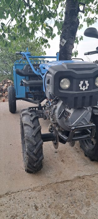 Motocultor lombardini 12cp diesel cu remorca-stare foarte bună