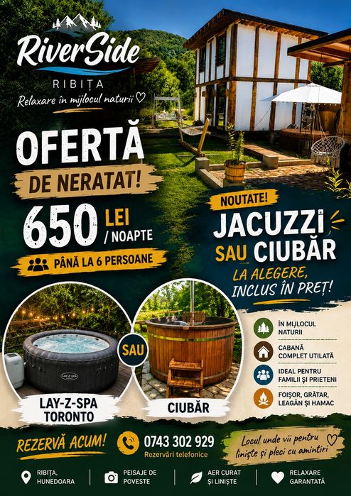 Impreună cu copii la Cabana