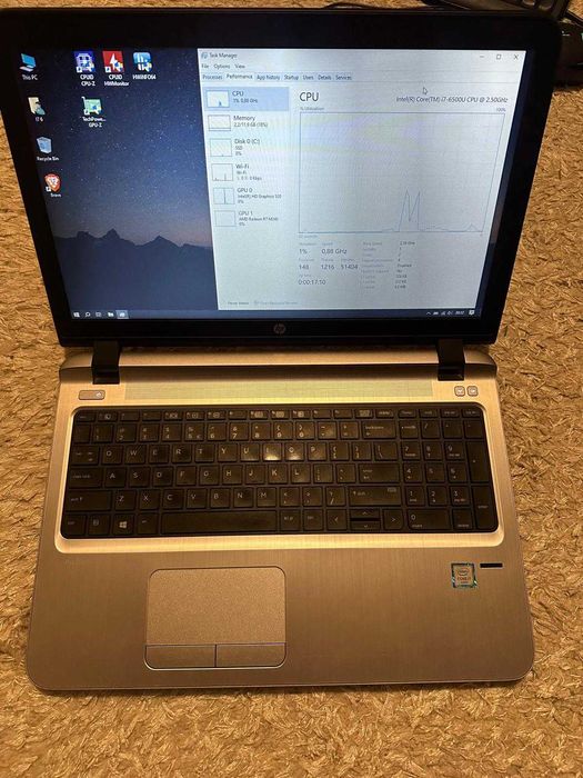 Laptop HP ProBook G3 i7 6500U 12GB SSD 500 PV 6GB baterie noua