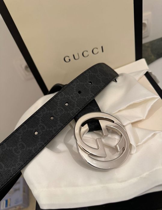 Curea originala Gucci Supreme belt with G buckle noua cu factura