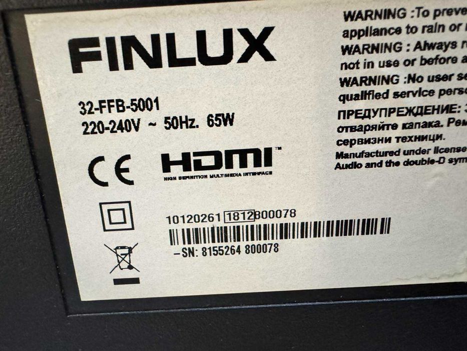 Smart телевизор Finlux 32FFB5001