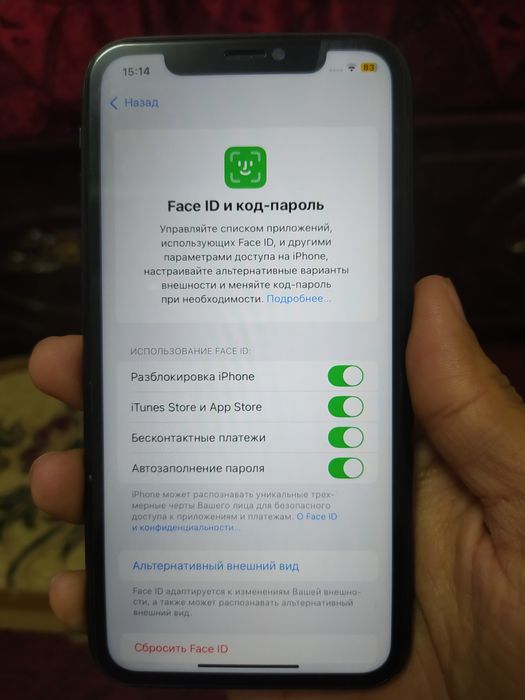 Iphone xr 128gb region zp/a ideal holatda aybi yoʻq hamma joyi tinniq