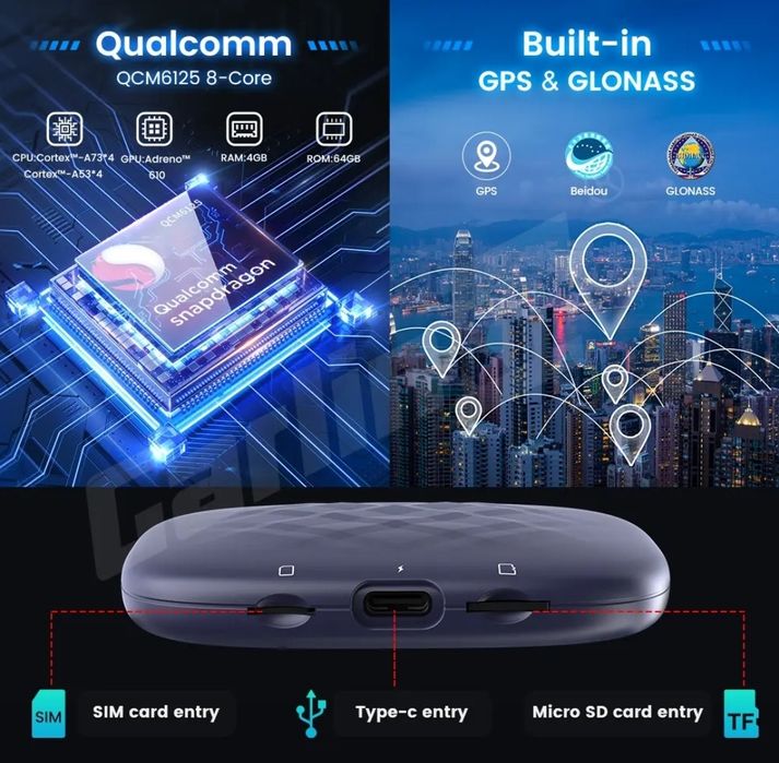 Карплей Carplay Carlinkit TBOX+ 8/128 GB Android бортовой компьютер