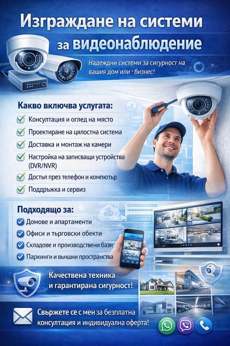 Изграждане на системи за видеонаблюдение