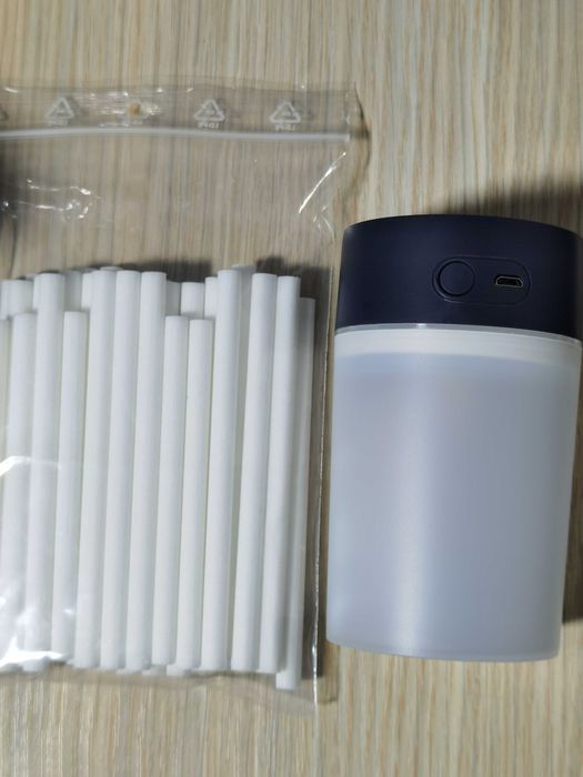 Umidificator difuzor aromaterapie camera copil + Set 35 filtre bumbac