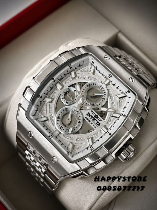 INVICTA Racing Silver Flame 47 mm, Инвикта нов мъжки часовник