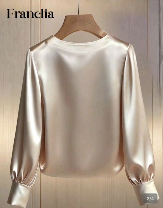 Красива сатенена блузка Л размер