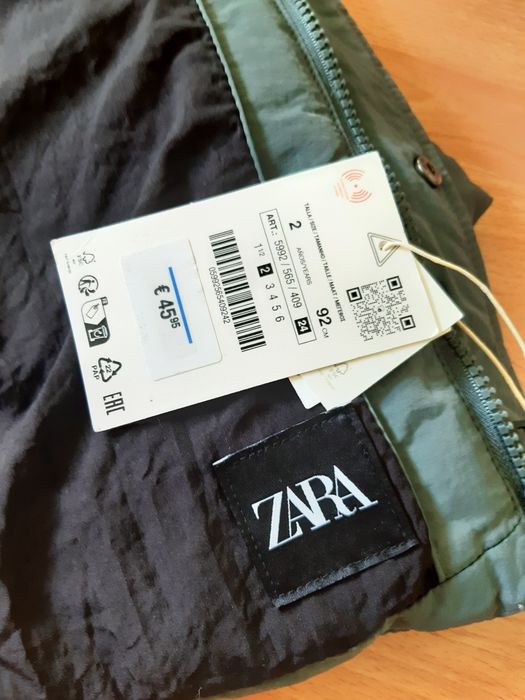 Ново зимно яке Zara с пух, размер 92 см