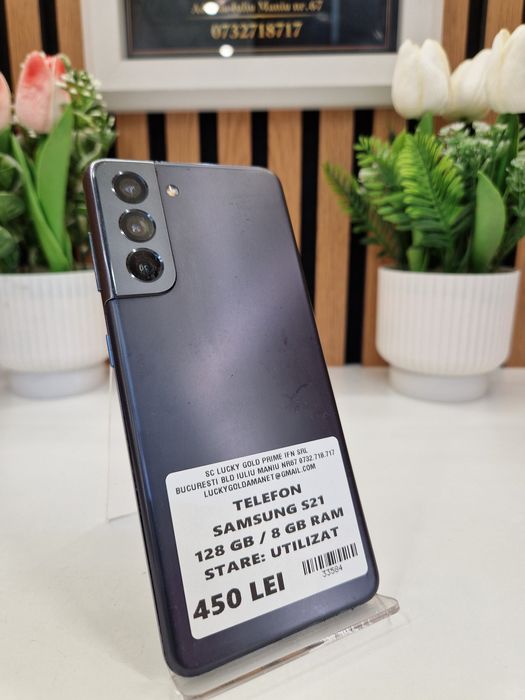 Samsung S21 128GB / 8GB RAM Ecran Fisurat GARANTIE! #33584