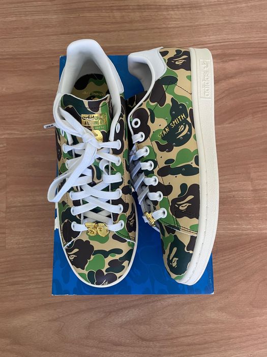 Size 40 EU - Adiddas Stan Smith Bape ABC Camo