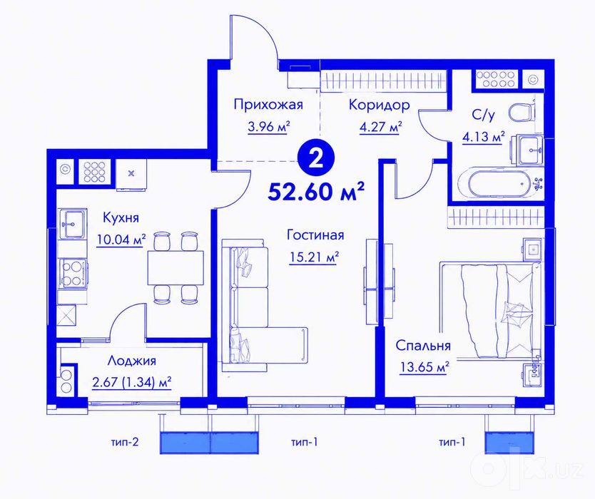2х комнатная Новостройка, Мост ТАПОиЧ, Корзинка Авиатор(s)