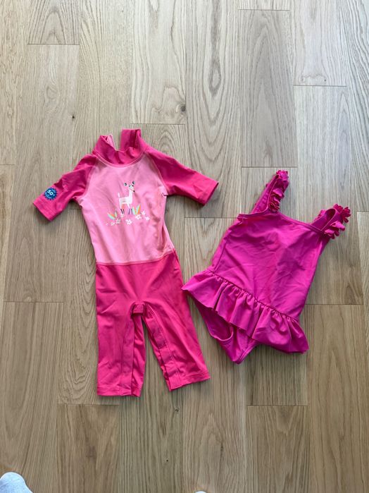 Лот детски бански за момиче 12-18 месеца