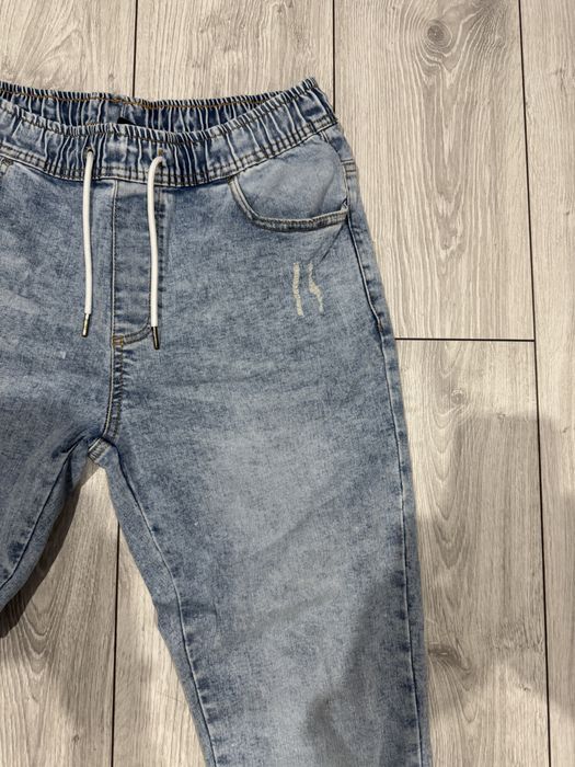 Blugi jogger albastri