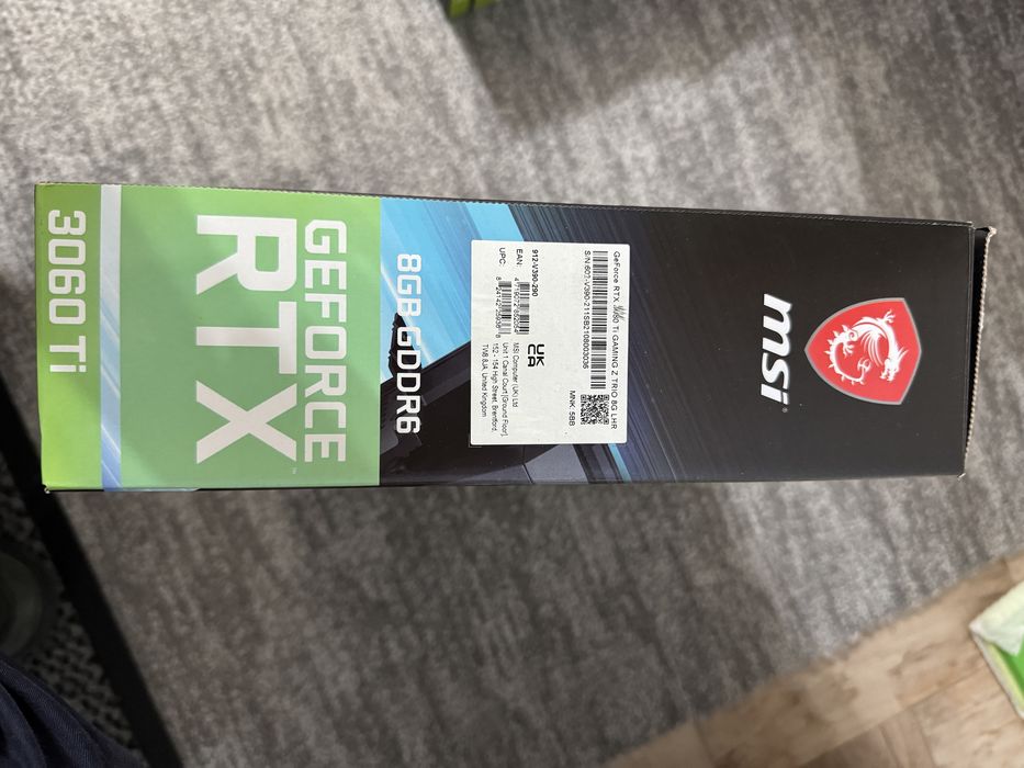 Placa video MSI 3060 Ti, 8GB GDDR6