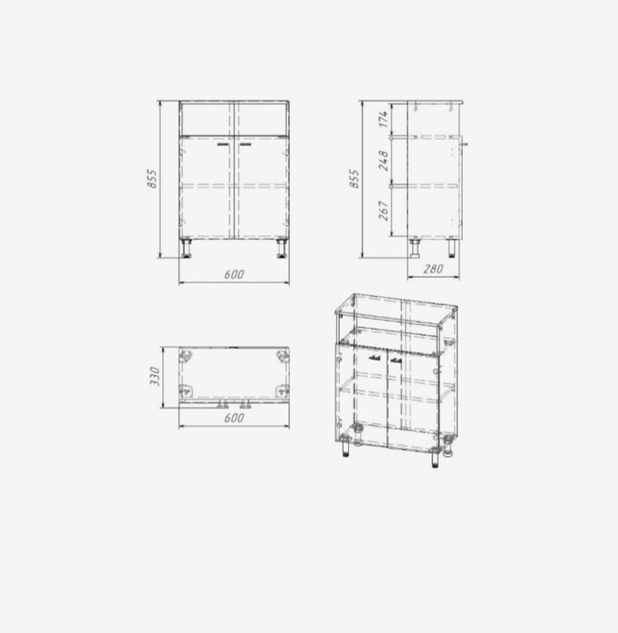 Шкаф маленький и компактный
