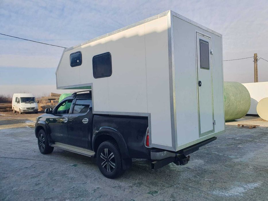 Pickup BoxCamper pentru 4x4 Toyota Hilux, Mitsubishi L200, Ford Ranger, Mercedes X Class, Nissan Navara, VW Amarok
