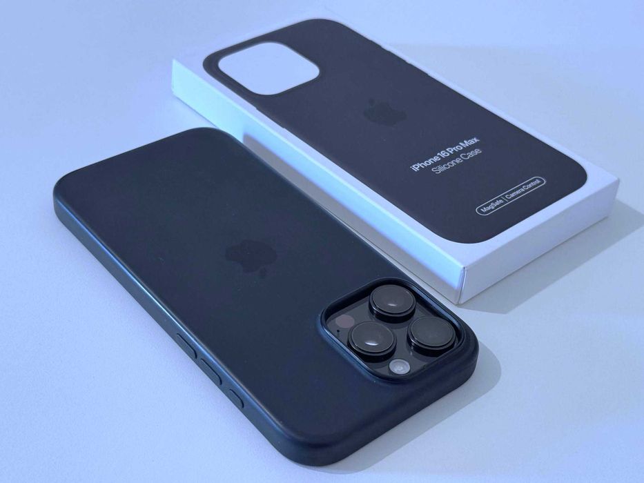 Бартер! 11м.Гаранция! Kaто НОВ! iPhone 16 Pro Max Black Titanium (Черен) 92%