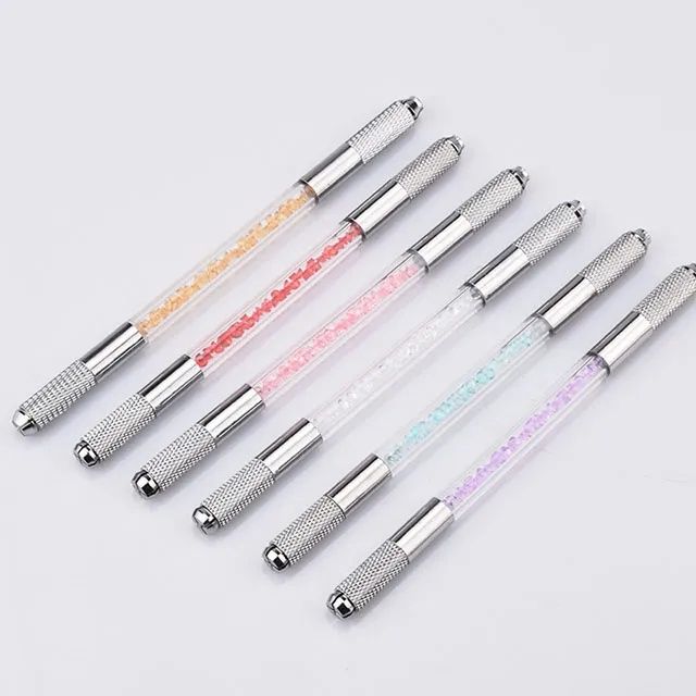 Ручка -Манипула для микроблейдинг с мелкими камнями