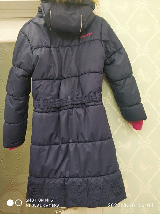 Пальто зимнее для девочек 128/8 (Канада) до (-30)