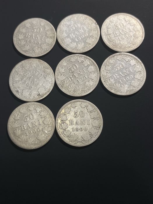 Lot 9 x 50 bani 1900