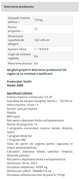 Bandă de alergare