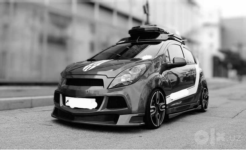 Тюнинг бампер для Спарк, Tuning bamper Spark uchun. +2 ta yon parog