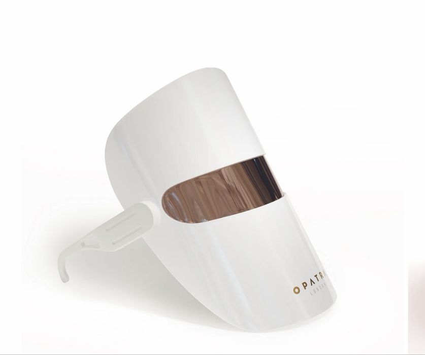 Masca facială LED Opatra London GlowMask Pro, terapie cu lumina pentru intinerirea pielii, tratament anti-aging, nouă