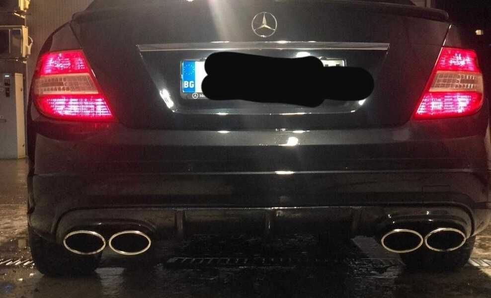 Дифузьор/Добавка за задна броня за Мерцедес / Mercedes w204 ПРЕДИ ФЕЙС