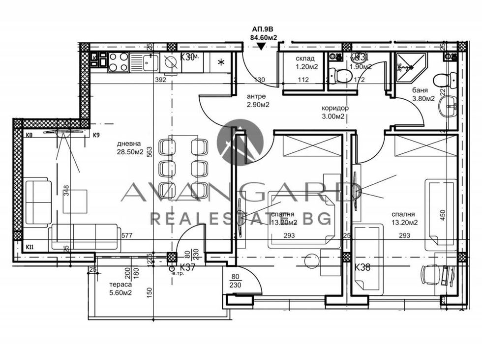 Продава се Тристаен апартамент в Пловдив, Беломорски - 99 кв.м за 1098 €/кв.м - Снимка #1