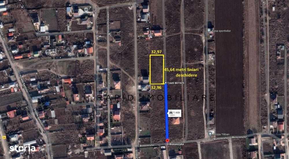 De Vanzare Teren Sat Costi 32 Euro/mp