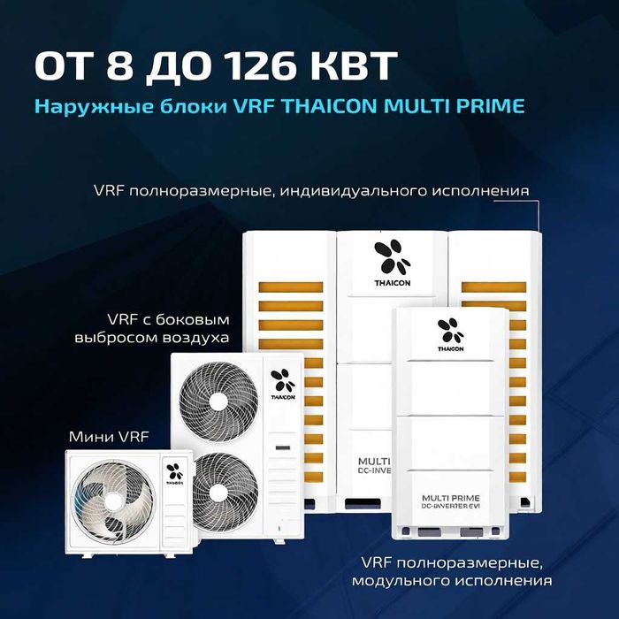 Промышленная VRF система THAICON | Кондиционирование | от 8 до 404 кВт
