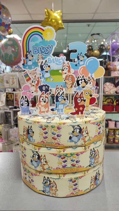 Картонена торта Замръзналото кралство Блуи Скай Барби Батман Соник