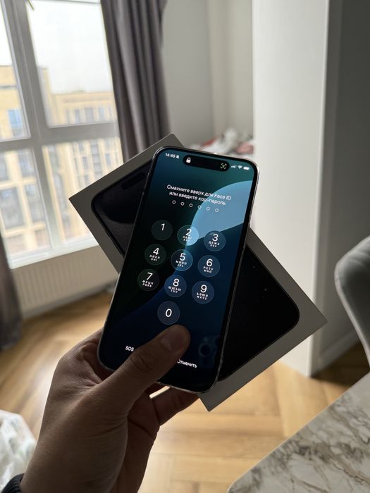 Iphone 15 pro max 256gb black titanium