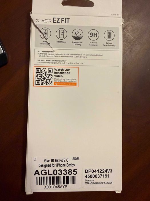 Folie sticla Spigen GLAStR EZ FIT pt. iPhone 13/13 Pro/14/16e - 3buc.