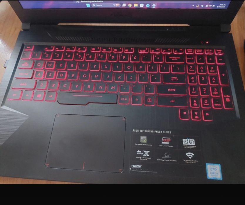 Laptop gaming ASUS TUF i5 16gb RAM 1 tera SSD Nvidia 1050 ti