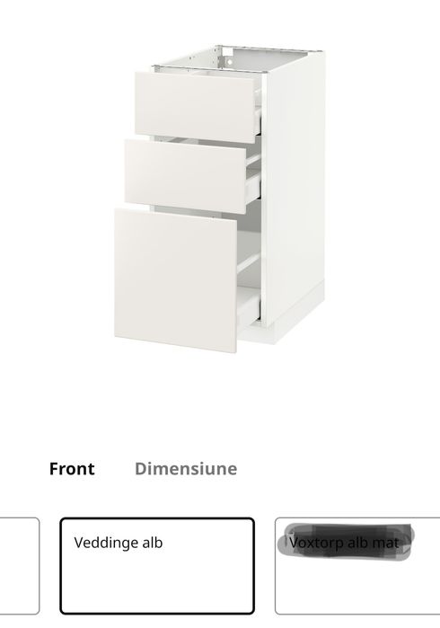 Fronturi sertare si usi veddinge ikea