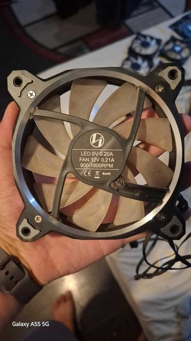 Set 3 Ventilatoare Premium Lian Li 120mm Space Gray, PWM, ARGB