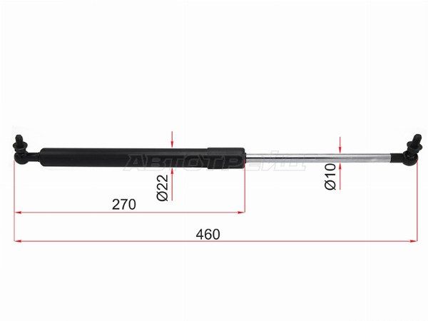 Амортизатор капота  Toyota Land cruiser