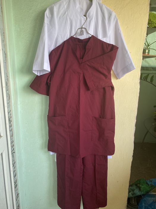 Медицинский халат, хир костюм (сини, голубой мужской)