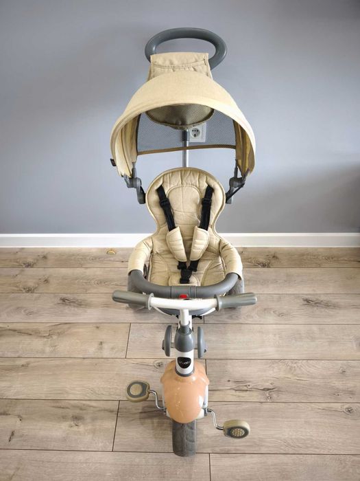 Триколка,мултифункционални със сенник, Реверсивна седалка, Бежова