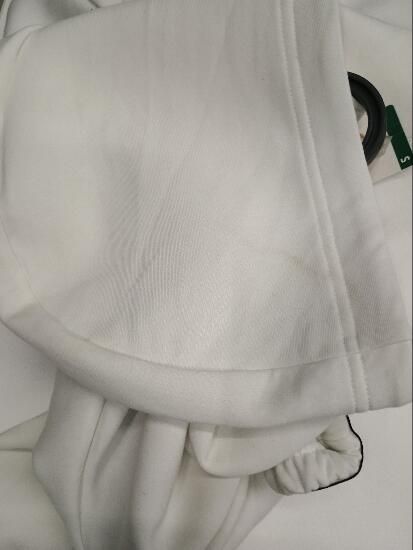 Bluză de trening cu glugă Fitness Alb - produs resigilat Decathlon